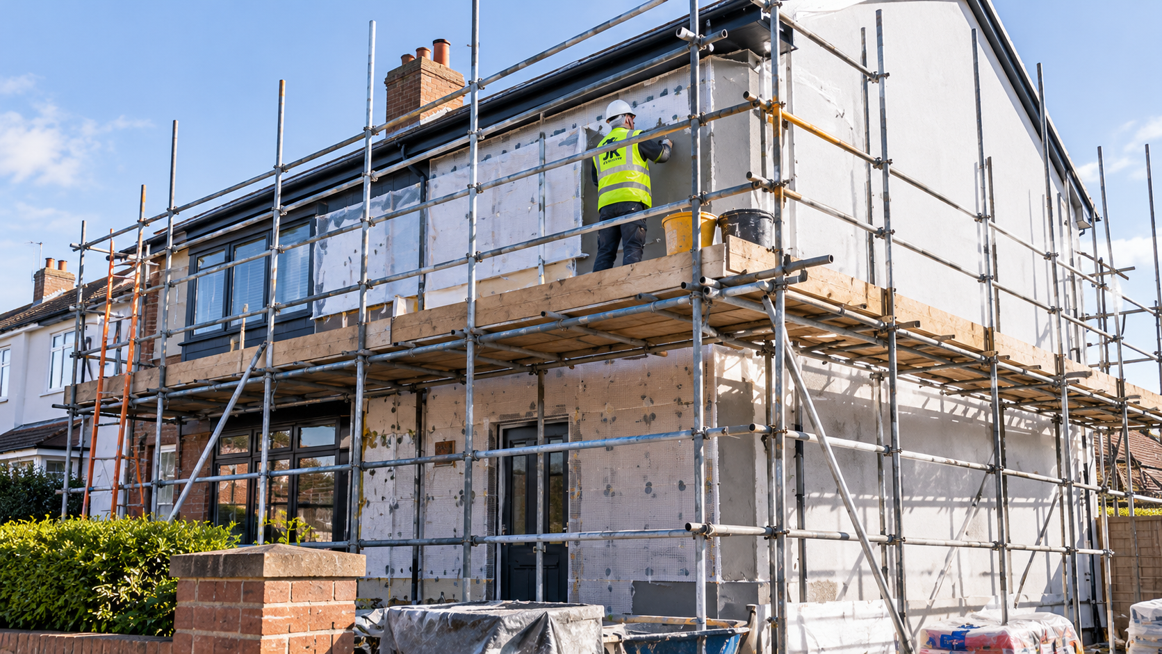 Scaffolding for External Wall Insulation and Rendering: A 2026 Guide for Kent and London Homeowners